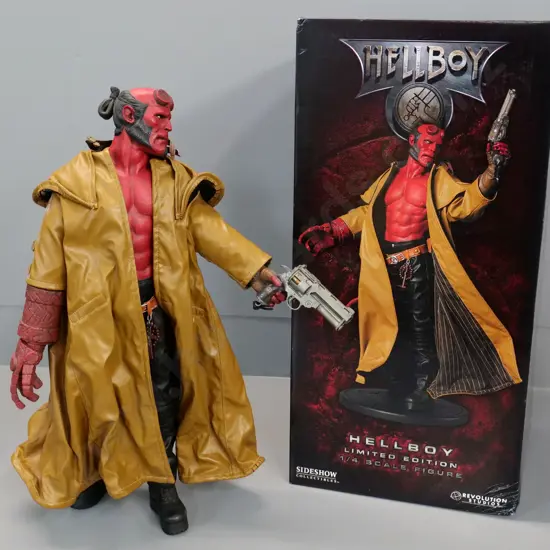 boxed Sideshow Collectables limited edition 1:4 scale figure - Hellboy H-510