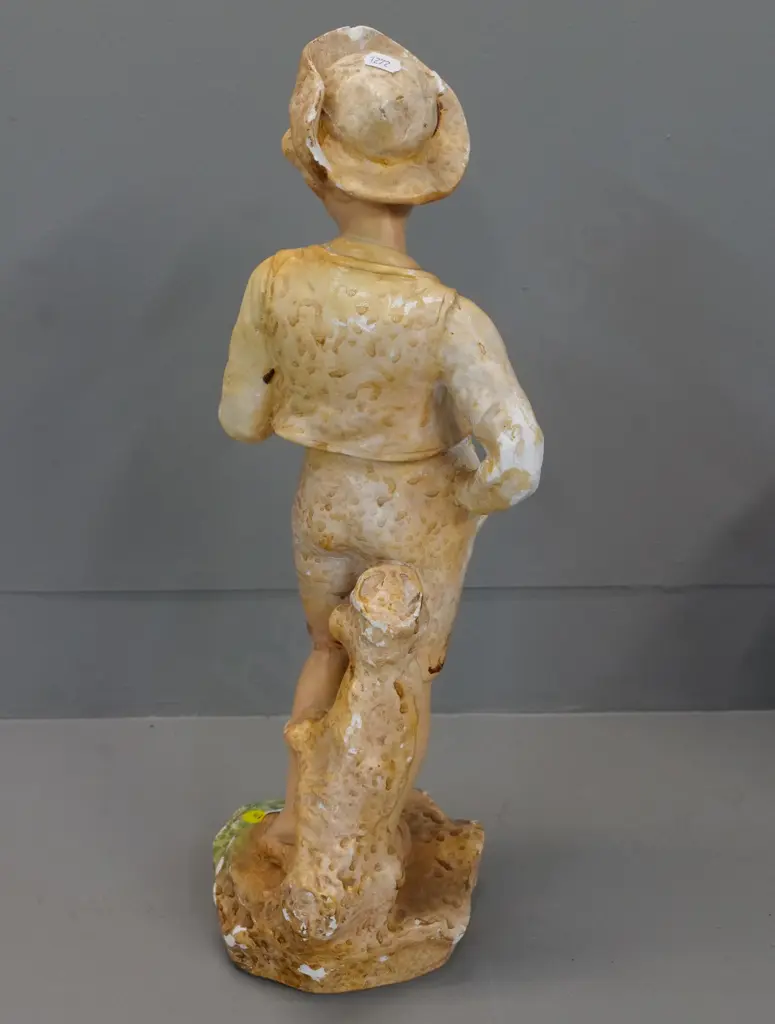 plaster figure made by Triaca & Picchi, Melbourne - pattern No. 14, circa 1930s. Chips & finish loss, missing thumb H520 Image 1++