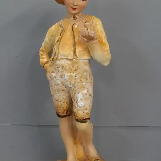 plaster figure made by Triaca & Picchi, Melbourne - pattern No. 14, circa 1930s. Chips & finish loss, missing thumb H520