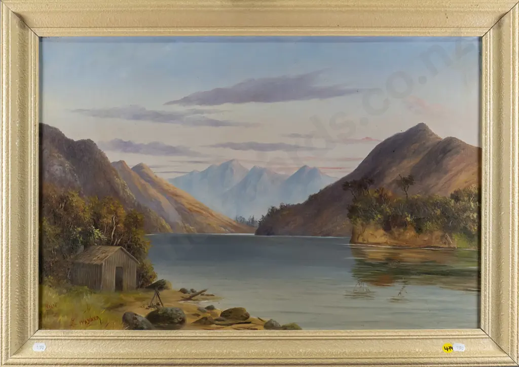 L.Mc.M - framed colonial oil "L. Wanaka" H-400 W-590 Image 1++