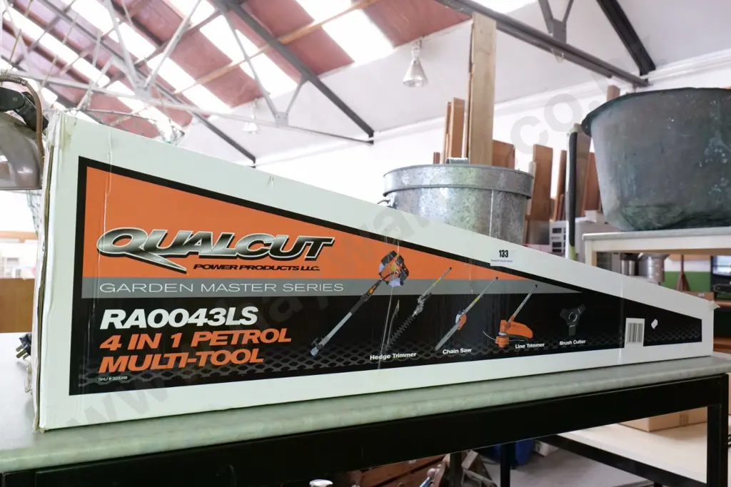 cased as-new Qualcut 4 in 1 petrol multi tool Image 1++