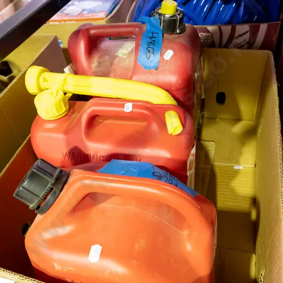 3 petrol containers