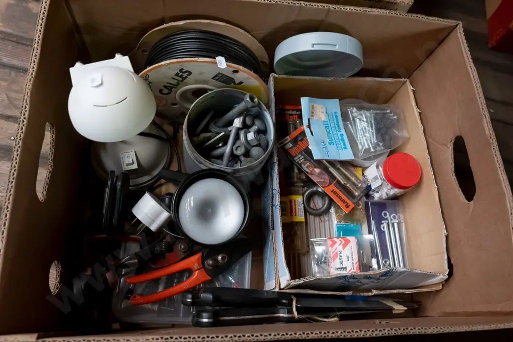 box; knives, nuts, bolts, lights etc Image 1++