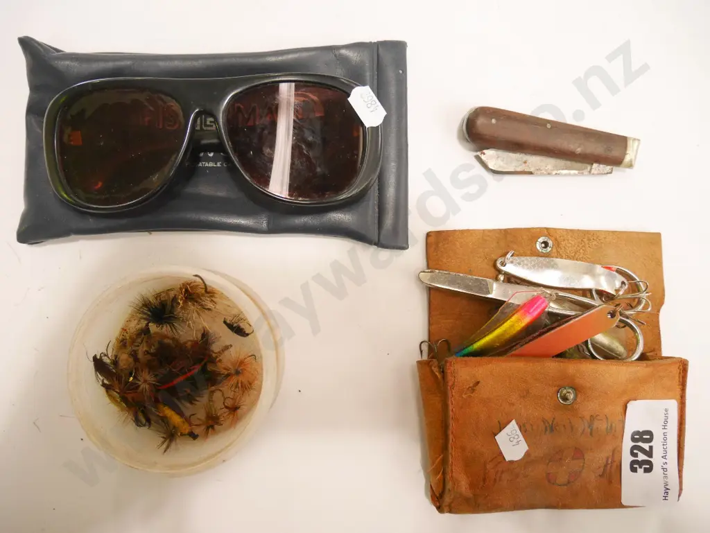 fishing lures, flies, knife etc Image 1++