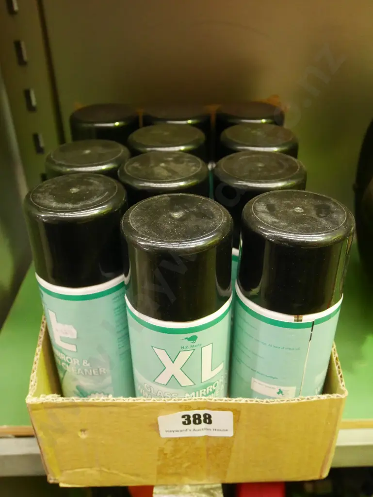 11 containers of glass, mirror cleaner Image 1++