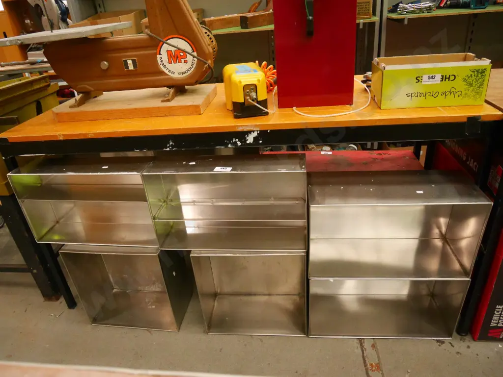 6 stainless steel food grade bins Image 1++
