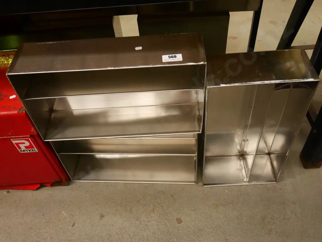 3x stainless steel food grade bins Image 1++