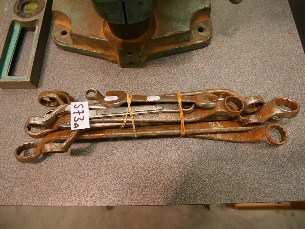 bundle of ring and open end spanners Image 1++