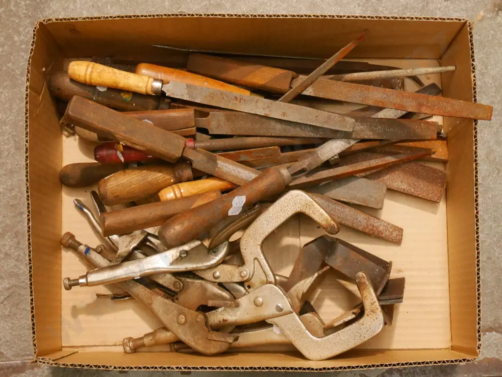 box; welders clamps, files Image 1++