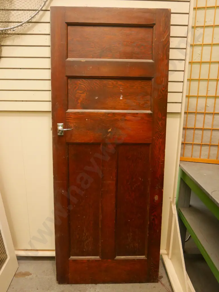 wooden 4 panel door H-2030 W-810 Image 1++