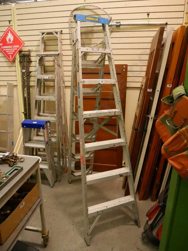 Gorilla 6 step alumium ladder Image 1++