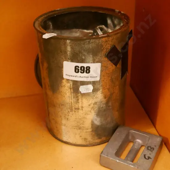 tin of lead sinkers and weights