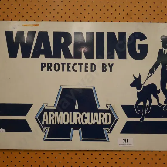 Armour Guard security sign