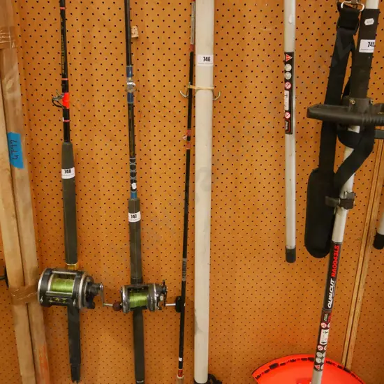 fly rod and plastic tube container