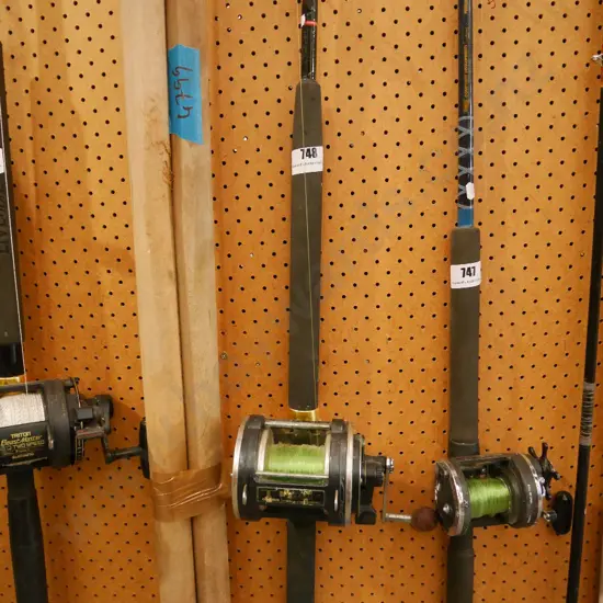 fishing rod, reel and cover
