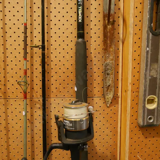 surf caster and reel