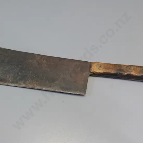 large vintage cleaver - marked with Cornelius Whitehouse & Sons and "Hedgehog" logo L-500 Blade width 110