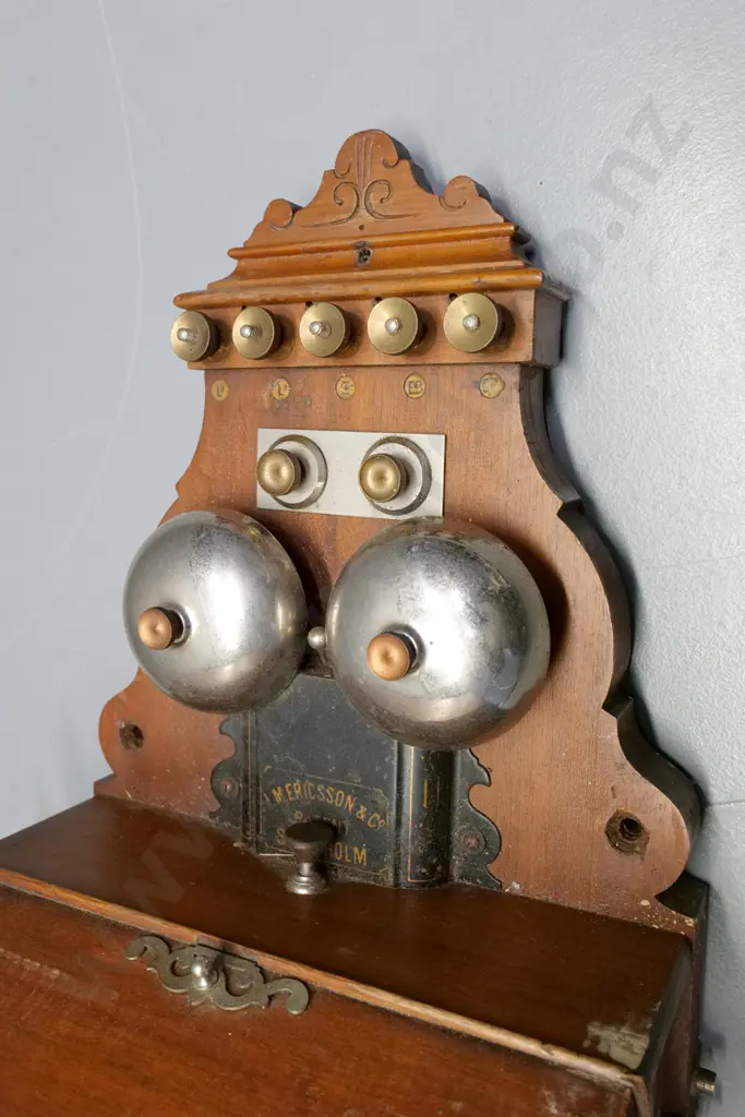 vintage LM Ericsson Sweden wall-mount telephone H-730 W-380 D-250 Image 1++