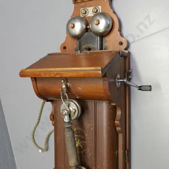 vintage LM Ericsson Sweden wall-mount telephone H-730 W-380 D-250