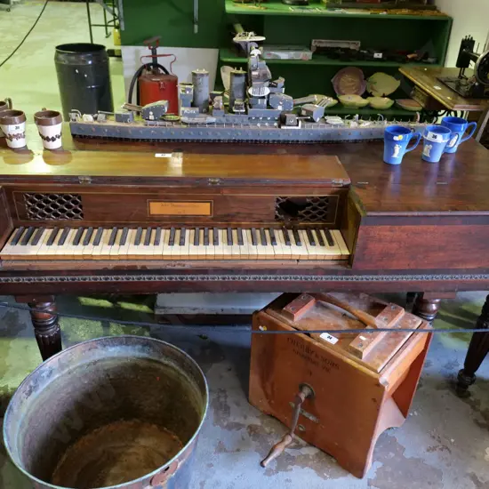 Broadwood & Sons, mahogany square piano, Circa 1810, needs total restoration. Serial number 23933. H-800 W-1680 D-640