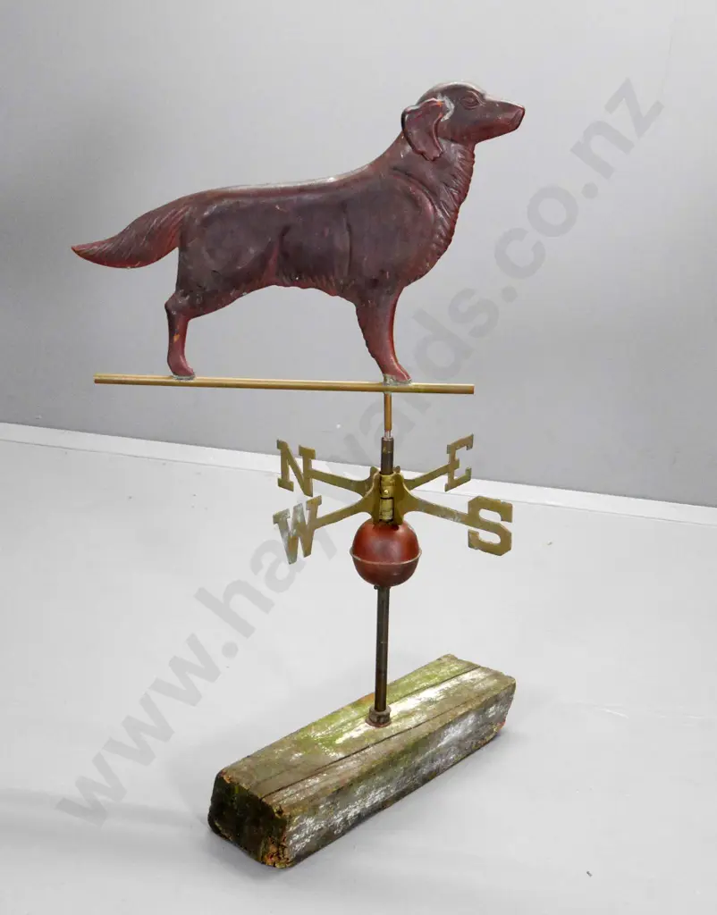 copper dog themed weather vane H-1000 Image 1++
