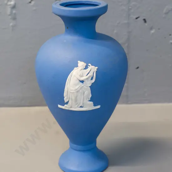 R.S. Lovatt dark blue jasperware test piece for 1963 Industries Fair. H-170