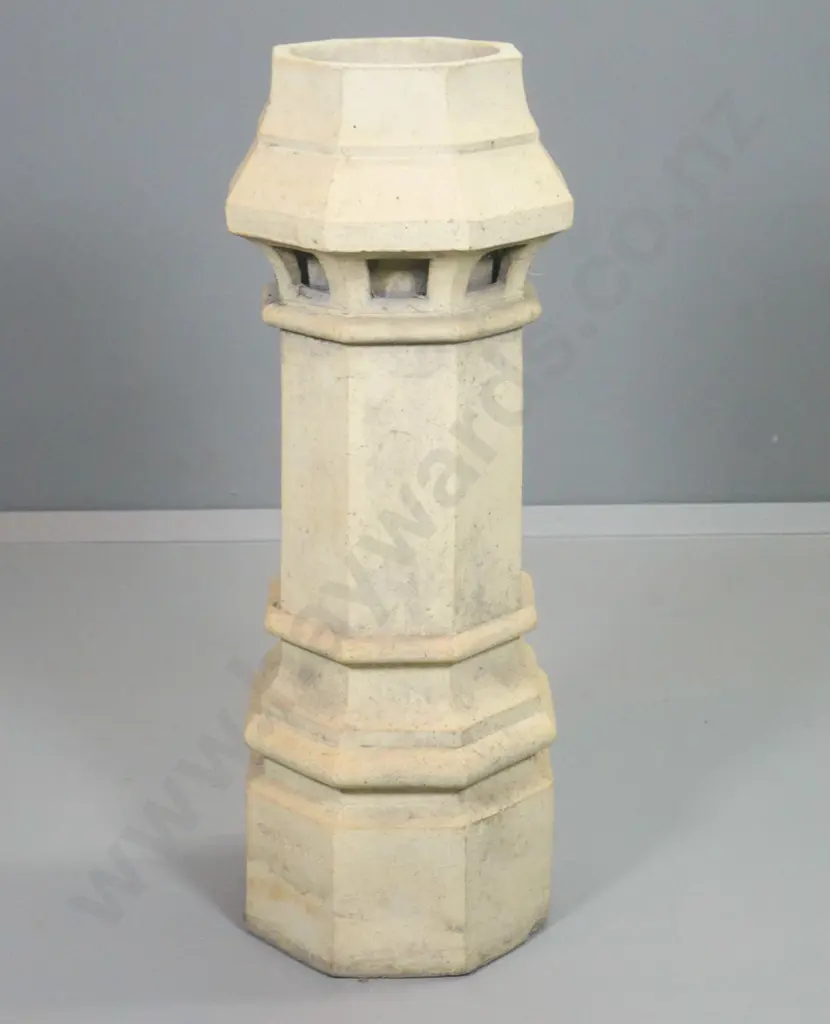 vintage cast cement chimney pot with flue liner H-930 300x300 at base Image 1++