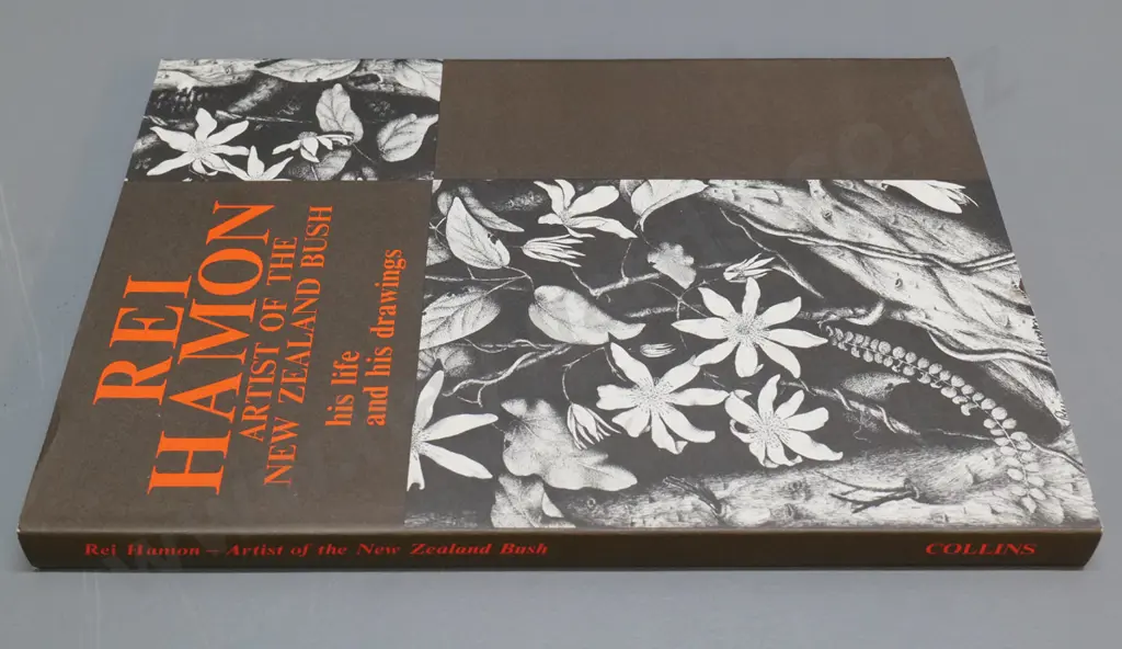 hard cover book - Rei Hamon - Artist of New Zealand's Bush, pub. 1971 - small tear to jacket Image 1++