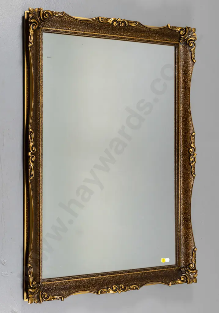gilt framed wall mirror H-740 W-480 Image 1++
