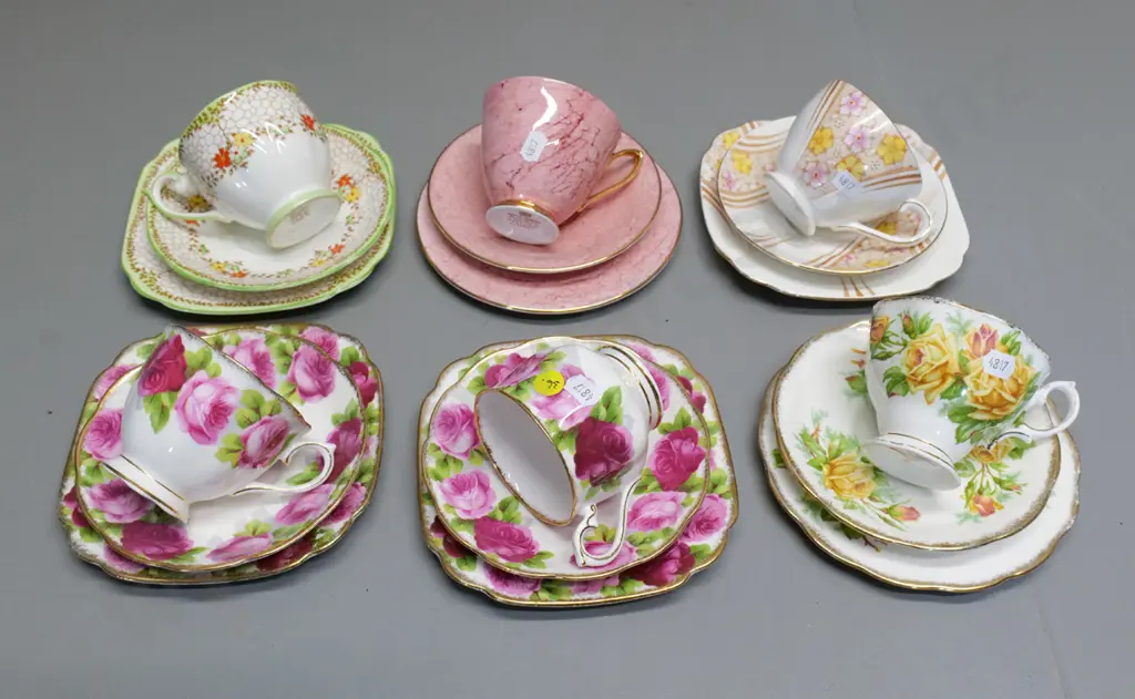 6 English china trios - 4 are Royal Albert Image 1++