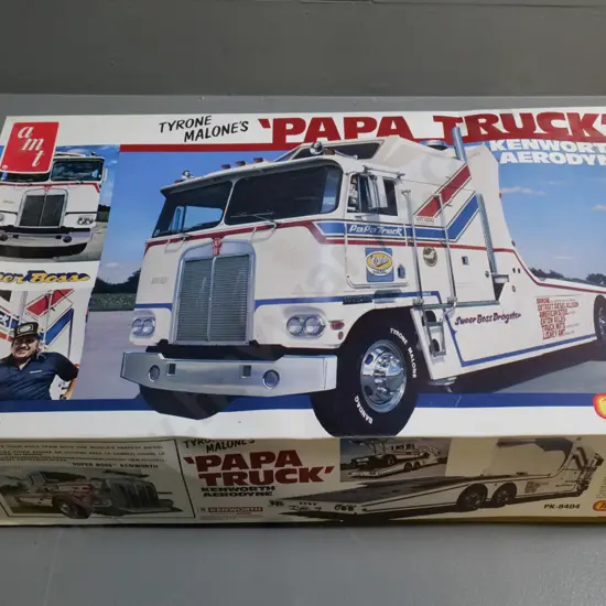 AMT / Matchbox Kenworth Tyrone Malone's Papa Truck yet to be assembled plastic model in original box