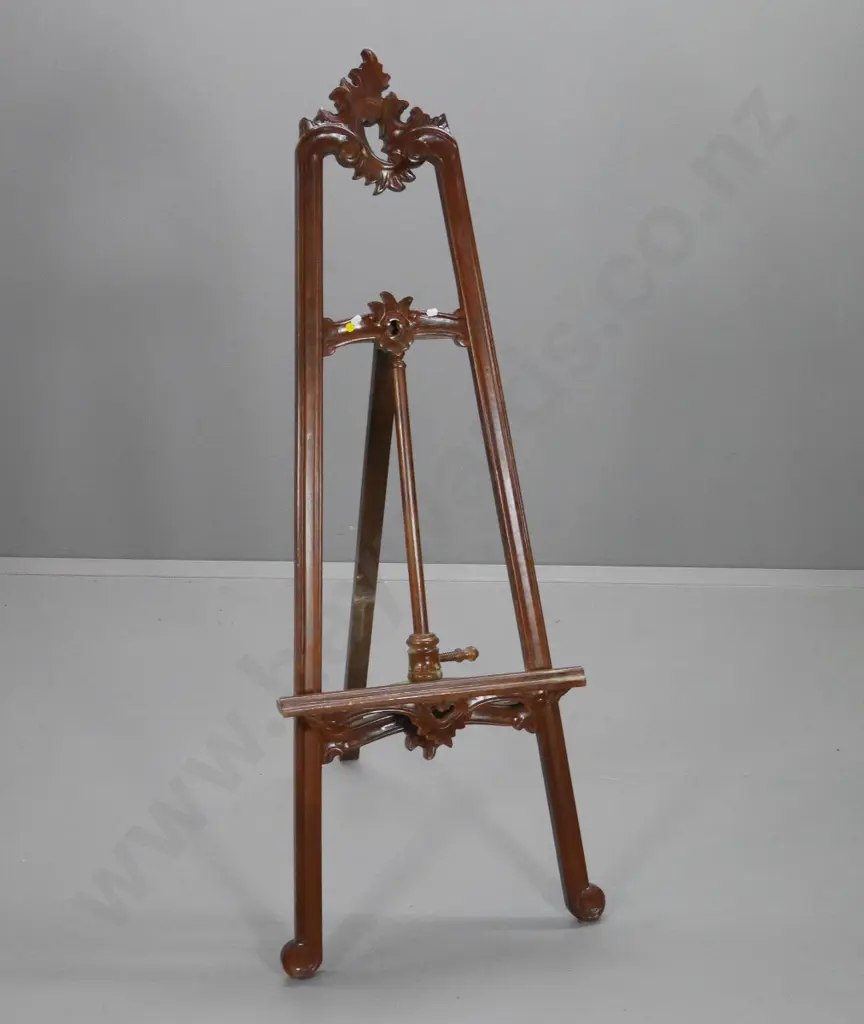 reproduction heavily carved mahogany easel H-1520 W-510 Image 1++