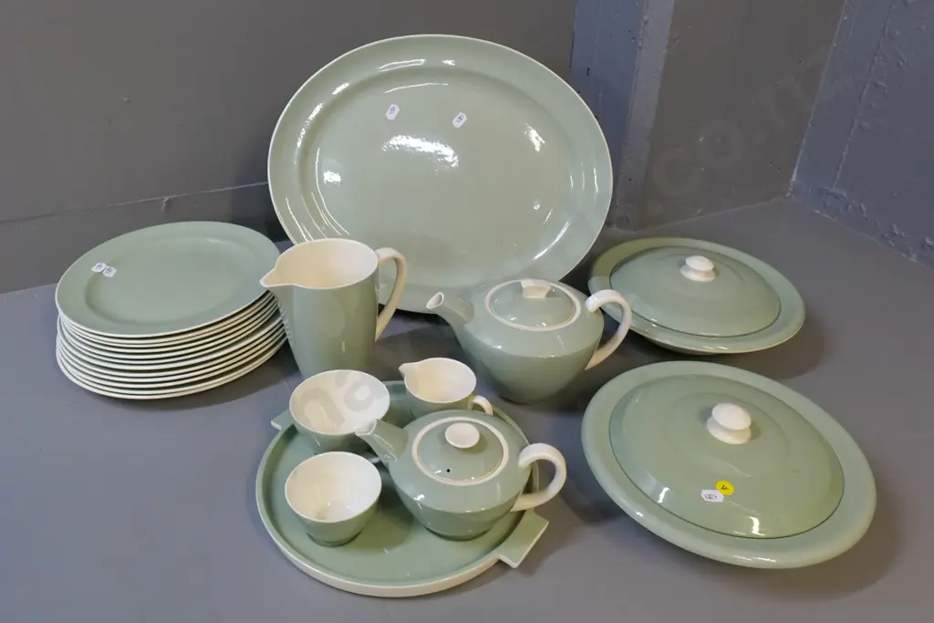 Poole Celandine items - an early morning breakfast set and assorted dinnerware Image 1++