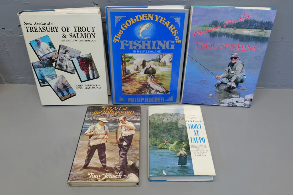 5 books on fishing in New Zealand: Trout & salmon, Taupo, Tongariro, etc. Image 1++