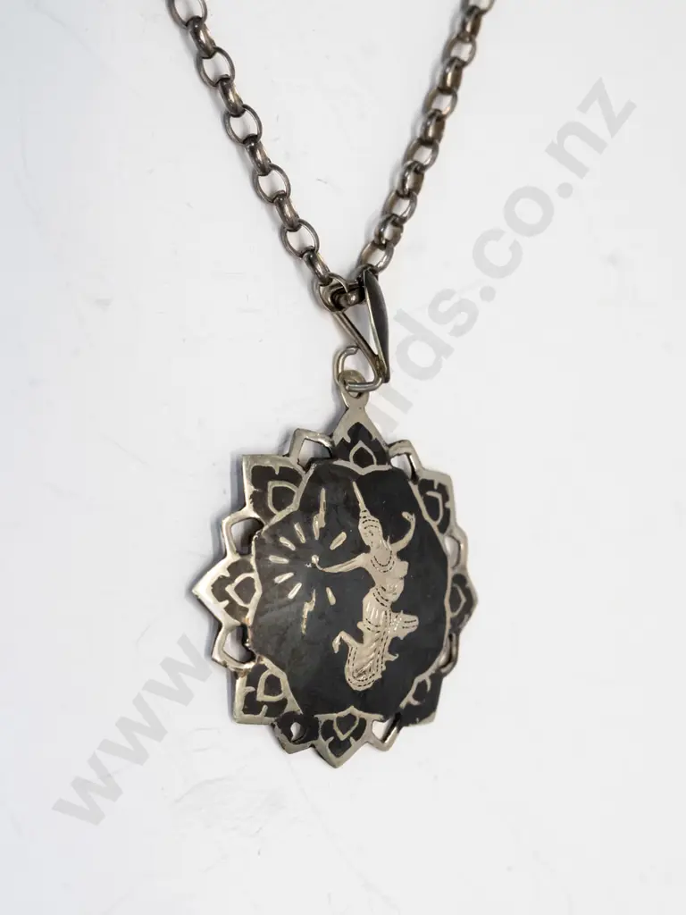 silver necklace stamped Thailand Image 1++