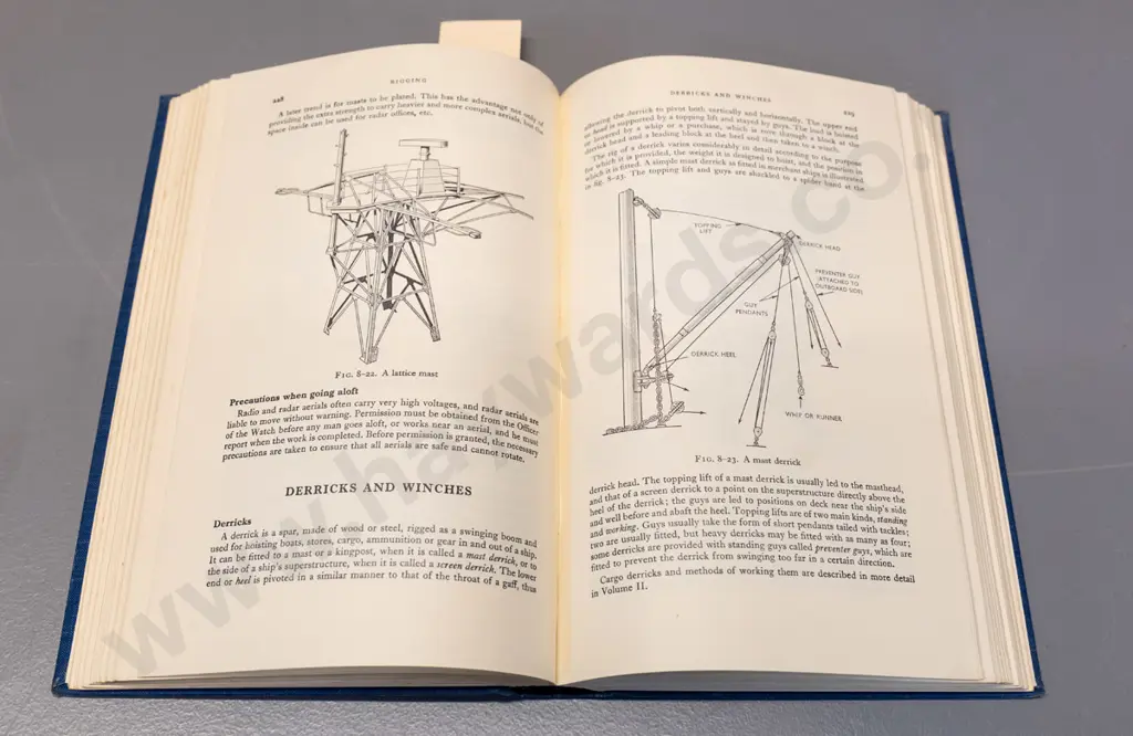 book: Admiralty Manual of Seamanship, Vol 1 - 1964. Some foxing, binding is loosening Image 1++
