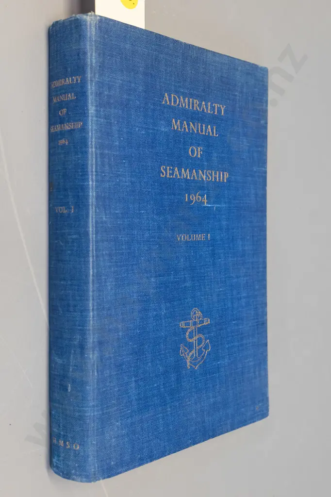 book: Admiralty Manual of Seamanship, Vol 1 - 1964. Some foxing, binding is loosening Image 1++