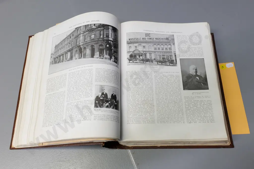 Encyclopedia of New Zealand - Volume Four - Otago & Southland. Pub. Cyclopedia Co 1905 - wear & repairs Image 1++