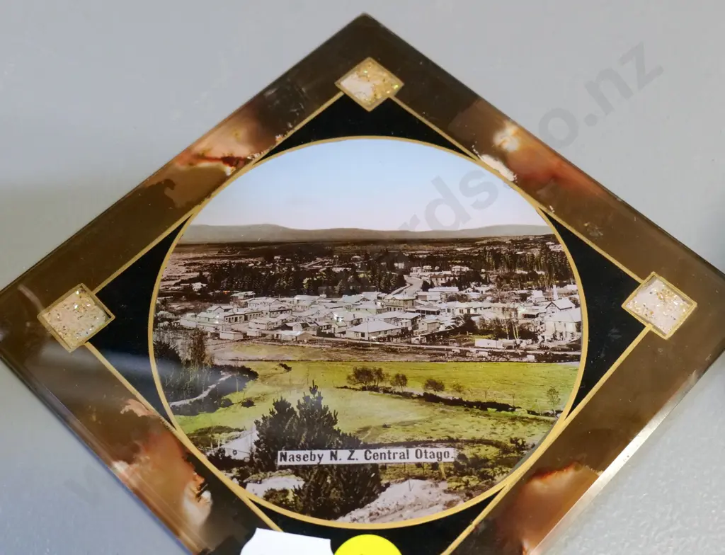 3 pieces souvenir ware - Roxborough ahstray, Clyde jug H100 , Naseby bevelled glass photo plaque Image 1++