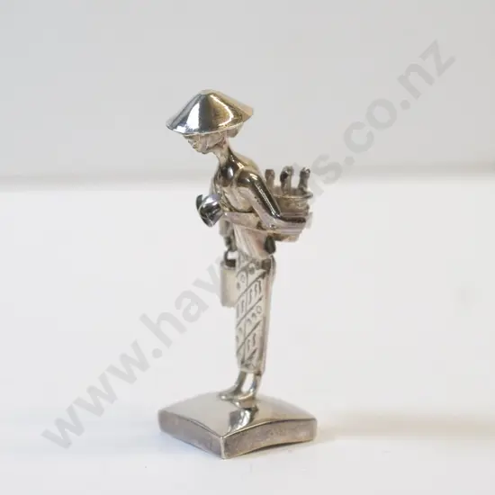 small silver Asian figure stamped 925
