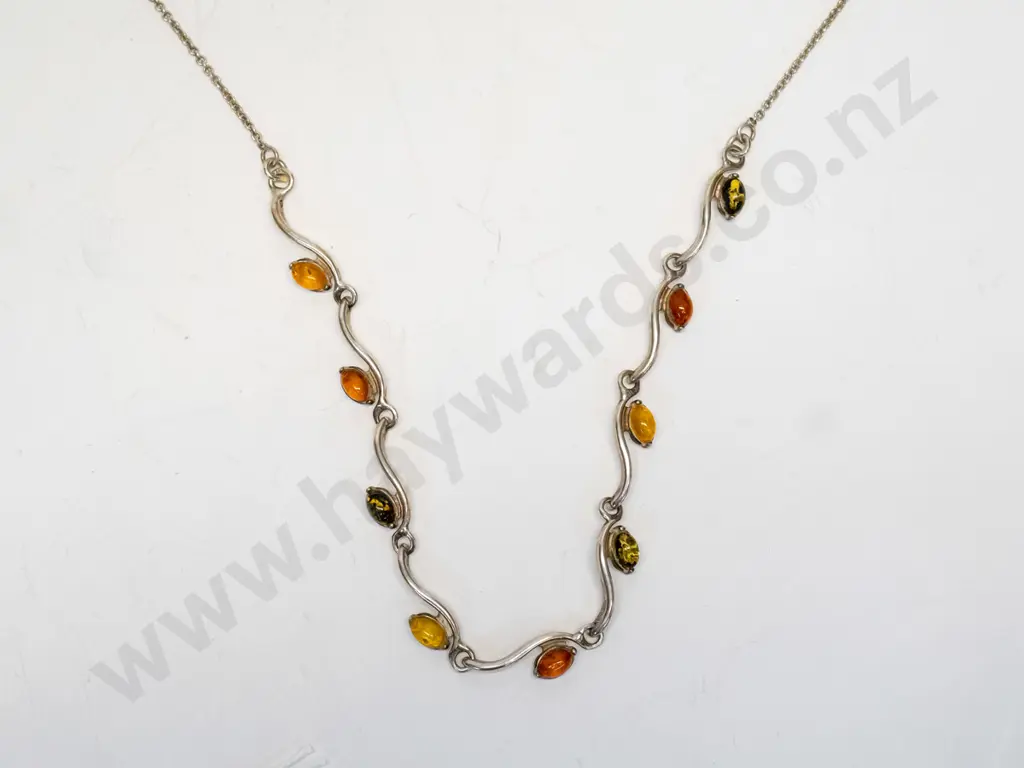 amber necklace stamped 925 Image 1++