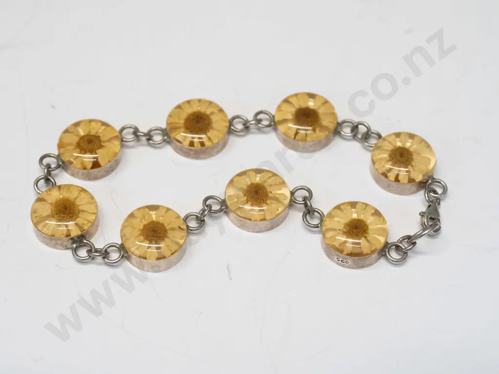 floral bracelet clasp stamped 925 Image 1++