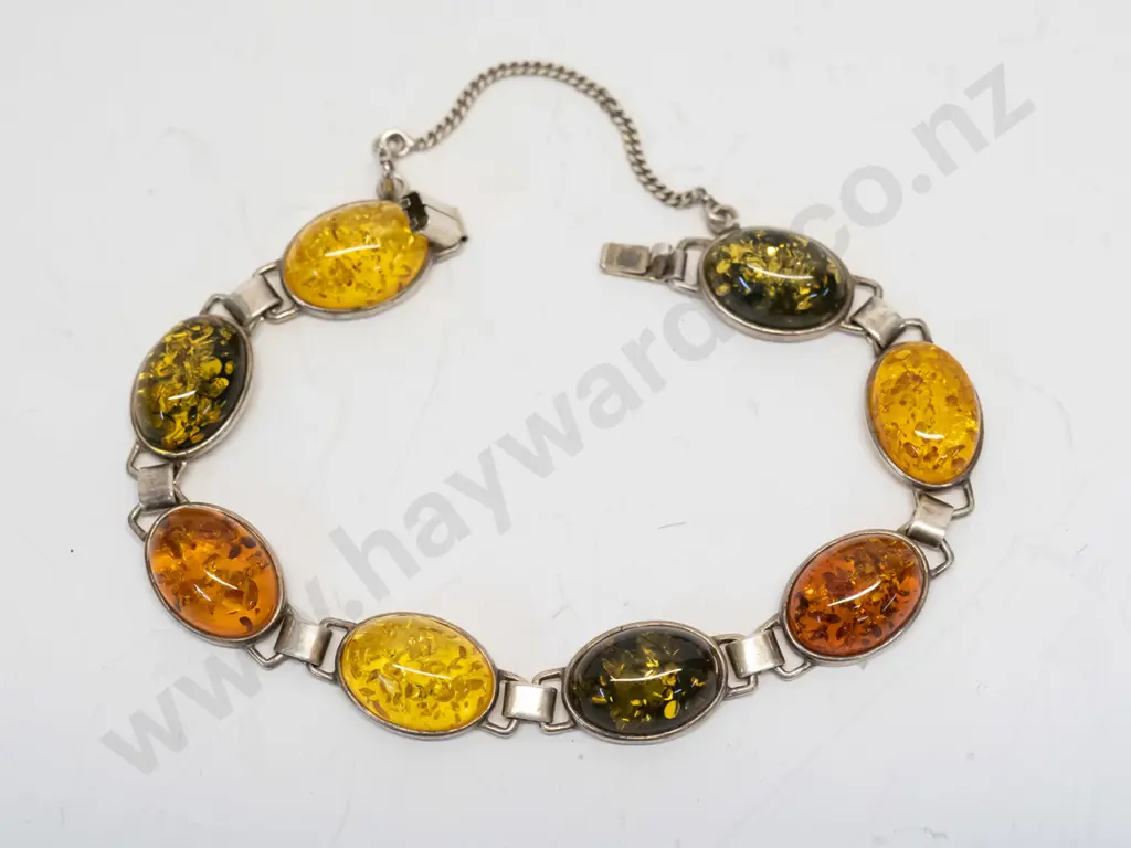 astd amber/silver bracelet stamped 925 Image 1++