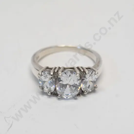cz dress ring stamped 925