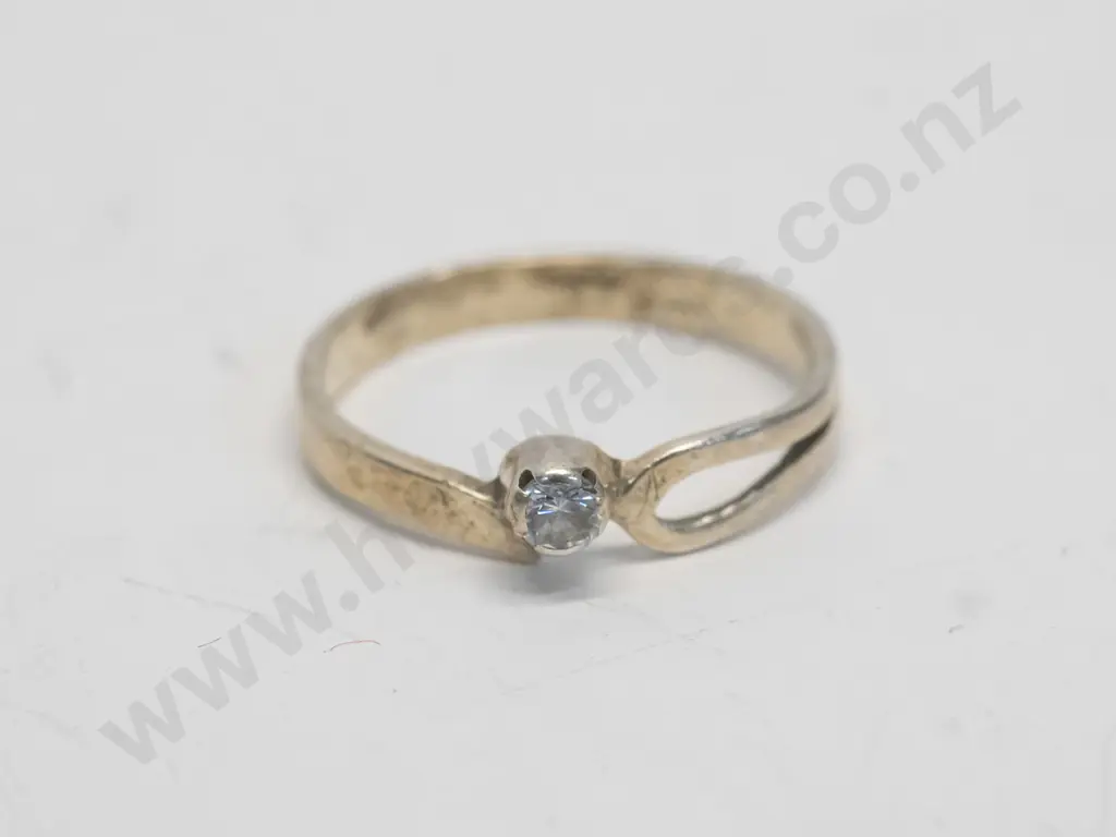 silver cz ring Image 1++