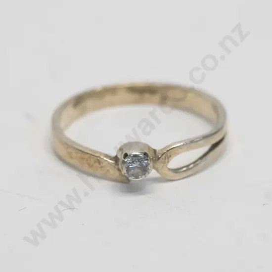 silver cz ring