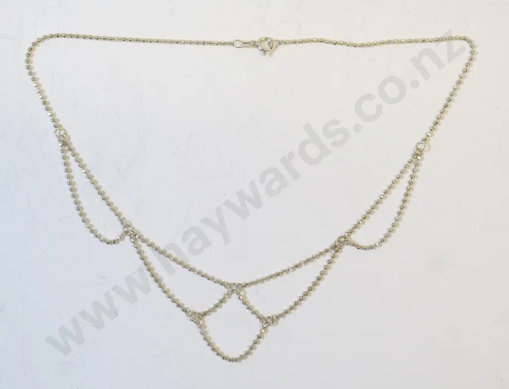 silver necklace stamped 925 Image 1++