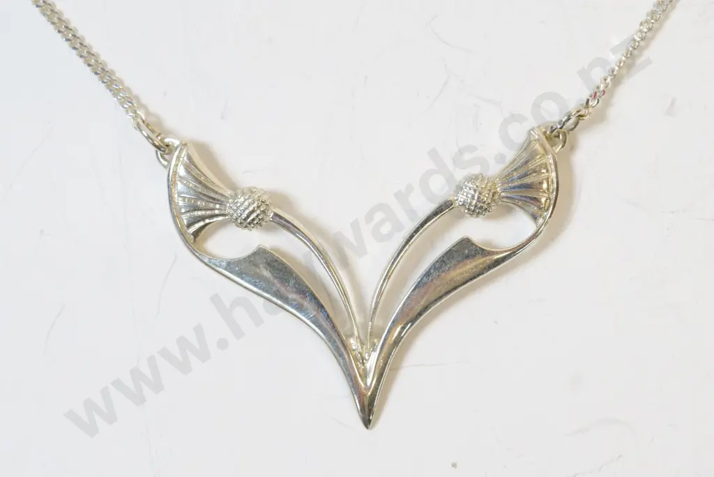 silver necklace stamped 925 Image 1++
