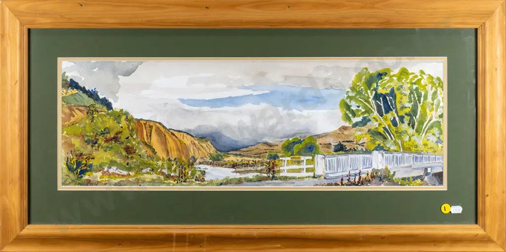 framed watercolour - Kyeburn H-180 W-560 Image 1++