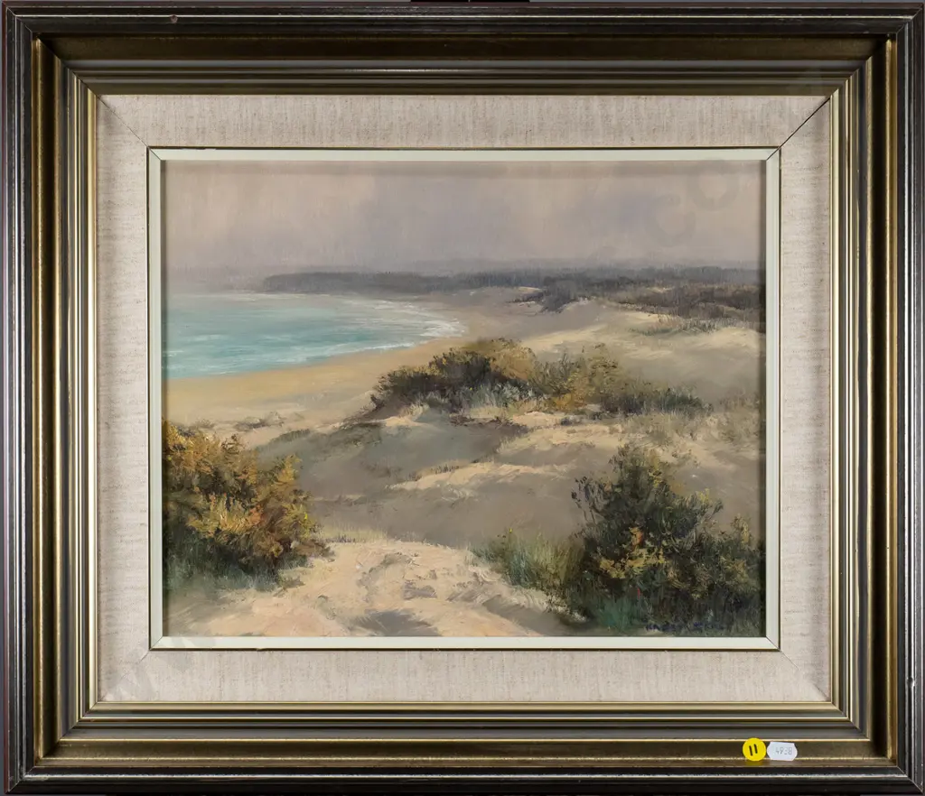 Kasey Sealy (Australia) - framed oil "Sculptured by the Zea's Breeze" H-290 W-350 Image 1++